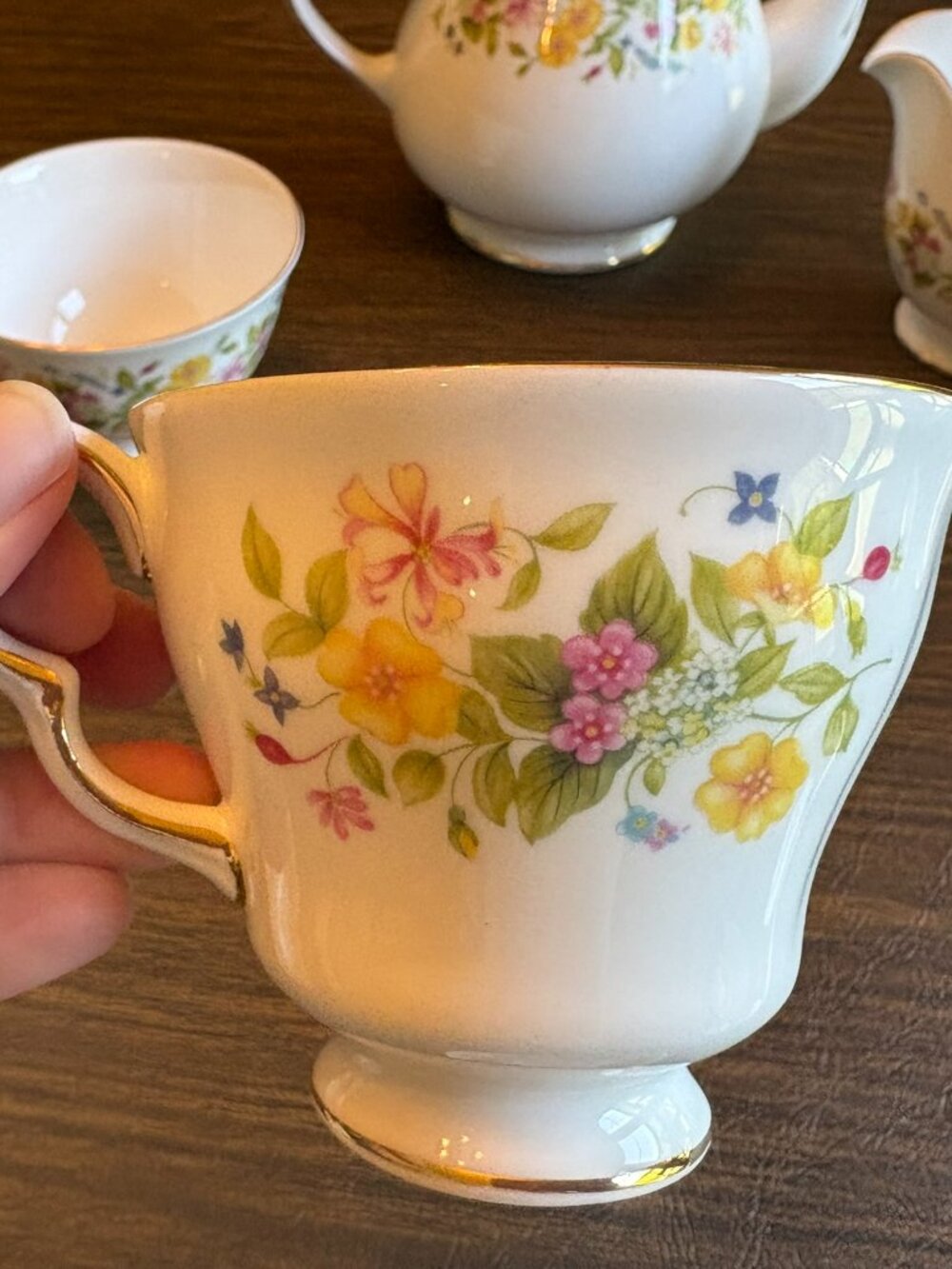 Vintage Colclough Bone China "Hedgerow" Tea Set - Made in England - Picture 6 of 7